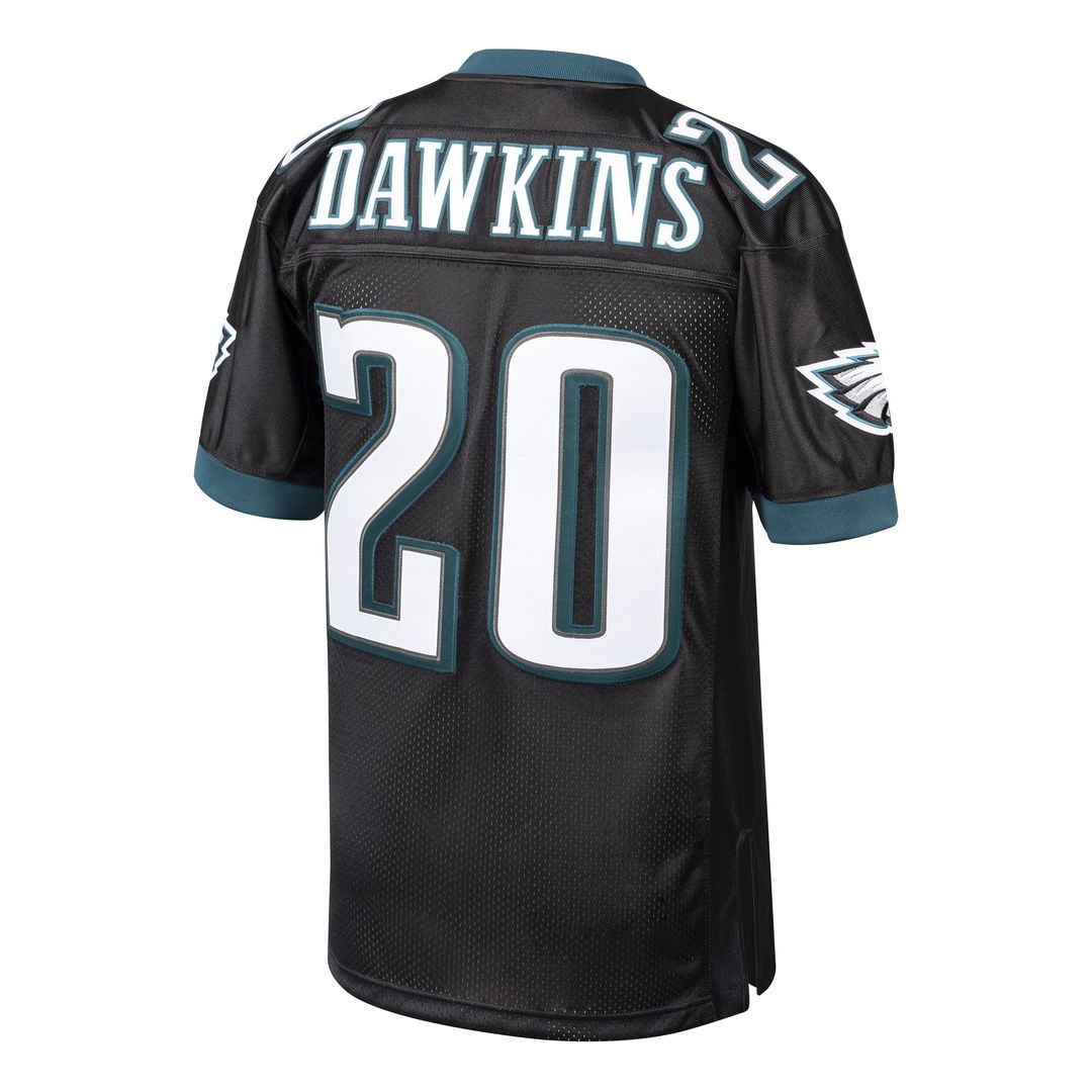 Brian Dawkins Philadelphia Eagles 2003 Mitchell & Ness Authentic Throwback Retired Player Jersey - Black Official NFL Team Apparel Football Fan Gear