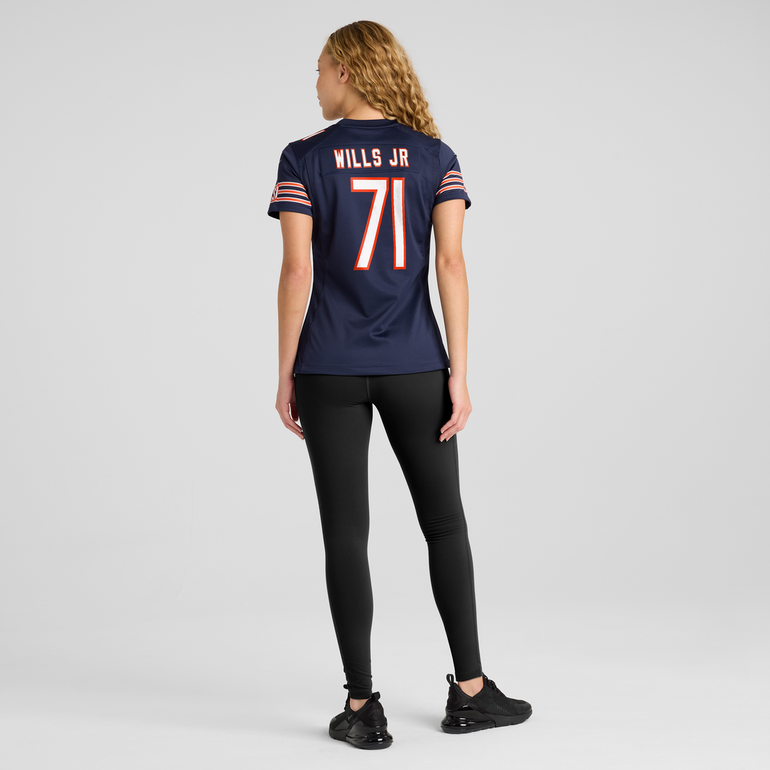 Jedrick Wills Jr. Chicago Bears Nike Women's Team Game Jersey - Navy Official NFL Team Apparel Football Fan Gear