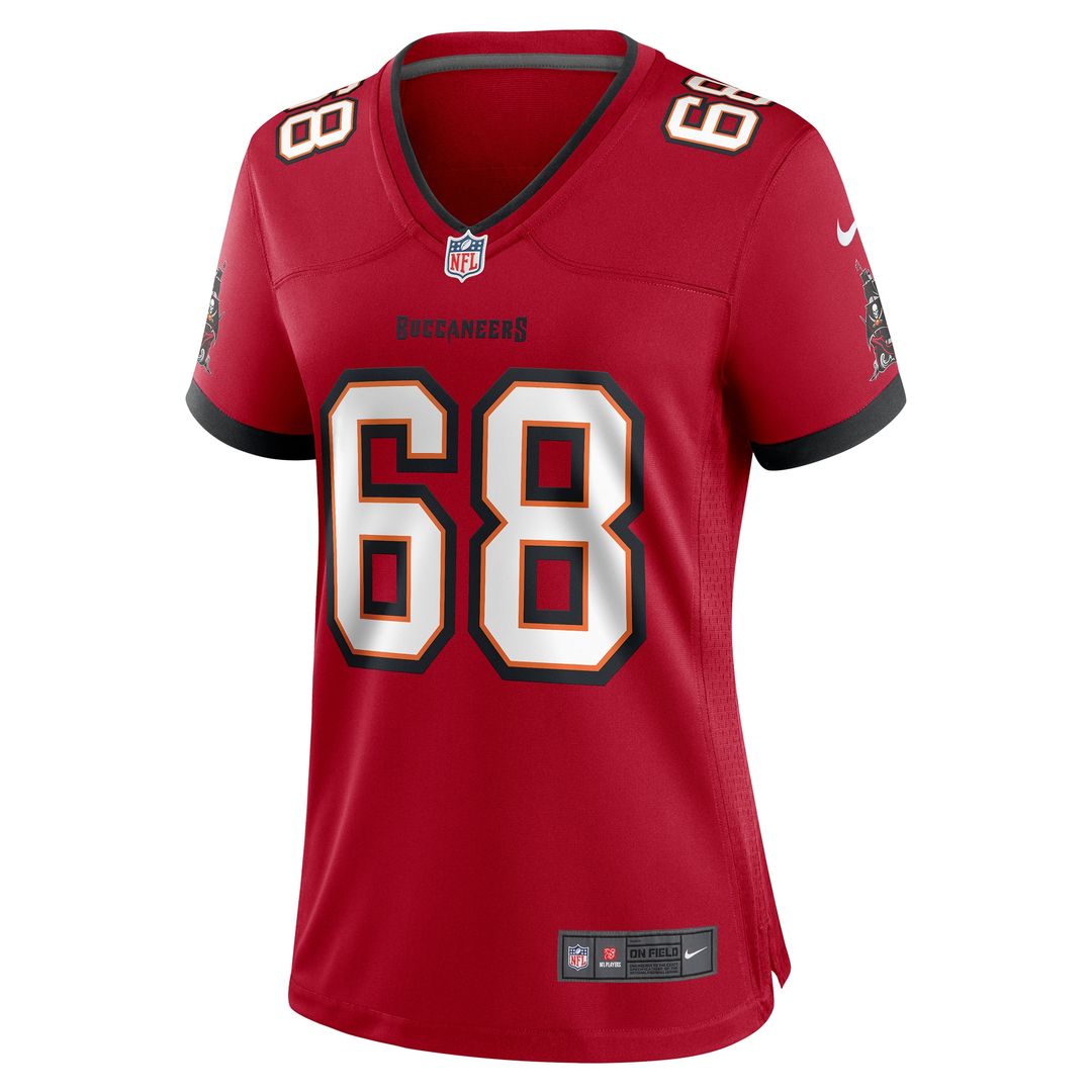 Ben Bredeson Tampa Bay Buccaneers Nike Women's Game Jersey - Red Official NFL Team Apparel Football Fan Gear