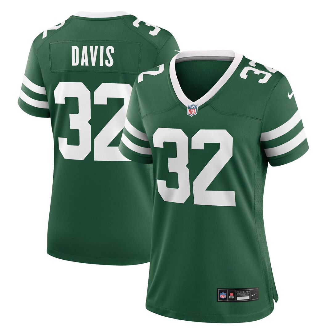 Isaiah Davis New York Jets Nike Women's Game Jersey - Legacy Green Official NFL Team Apparel Football Fan Gear