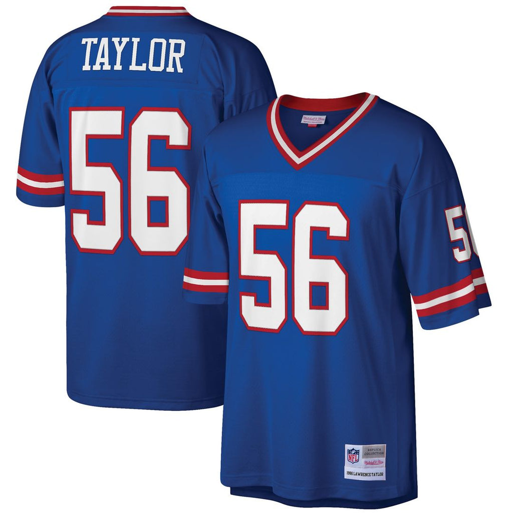 Lawrence Taylor New York Giants Mitchell & Ness Big & Tall 1986 Retired Player Replica Jersey - Royal Official NFL Team Apparel Football Fan Gear