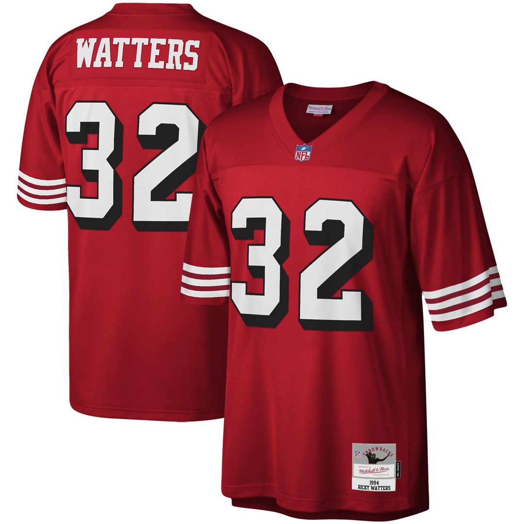 Ricky Watters San Francisco 49ers Mitchell & Ness Legacy Replica Jersey - White Official NFL Team Apparel Football Fan Gear