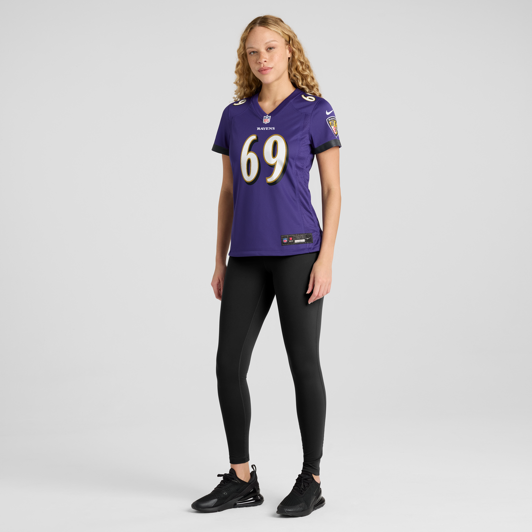 Josh Tupou Baltimore Ravens Nike Women's Team Game Jersey - Purple Official NFL Team Apparel Football Fan Gear