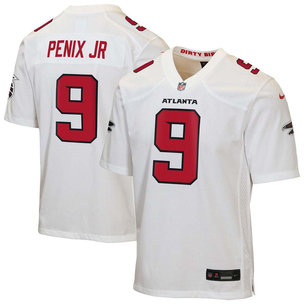 Michael Penix Jr. Atlanta Falcons Nike Youth Game Jersey - White Official NFL Team Apparel Football Fan Gear