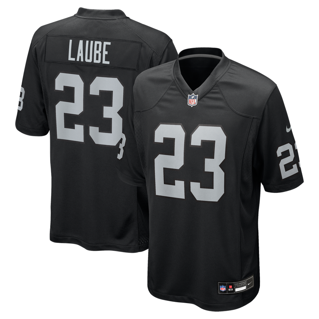 Dylan Laube Las Vegas Raiders Nike Team Game Jersey - Black Official NFL Team Apparel Football Fan Gear