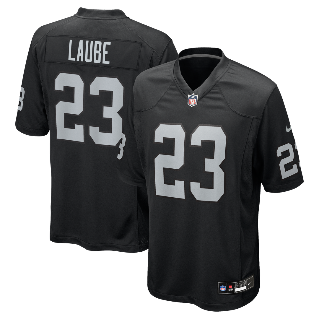 Dylan Laube Las Vegas Raiders Nike Team Game Jersey - Black Official NFL Team Apparel Football Fan Gear