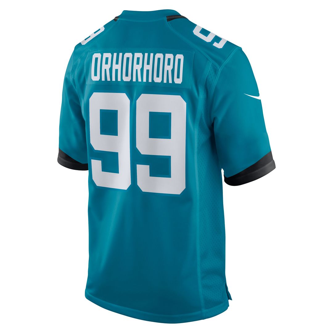 Ruke Orhorhoro Jacksonville Jaguars Nike Team Game Jersey - Teal Official NFL Team Apparel Football Fan Gear