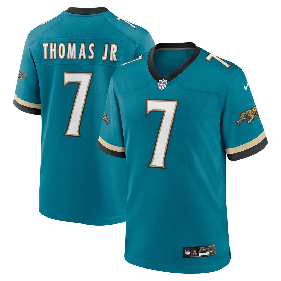 Brian Thomas Jr. Jacksonville Jaguars Nike Alternate Game Jersey - Teal Official NFL Team Apparel Football Fan Gear