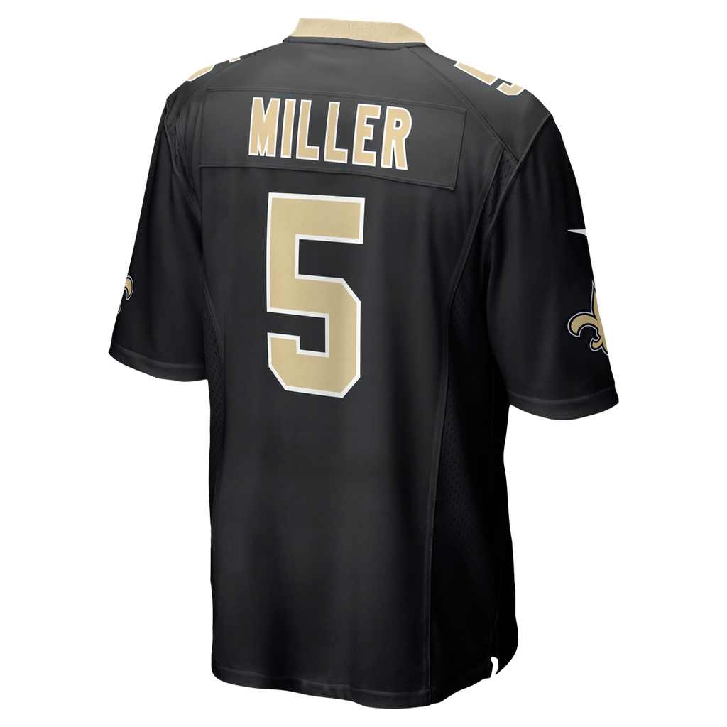Kendre Miller New Orleans Saints Nike Team Game Jersey - Black Official NFL Team Apparel Football Fan Gear