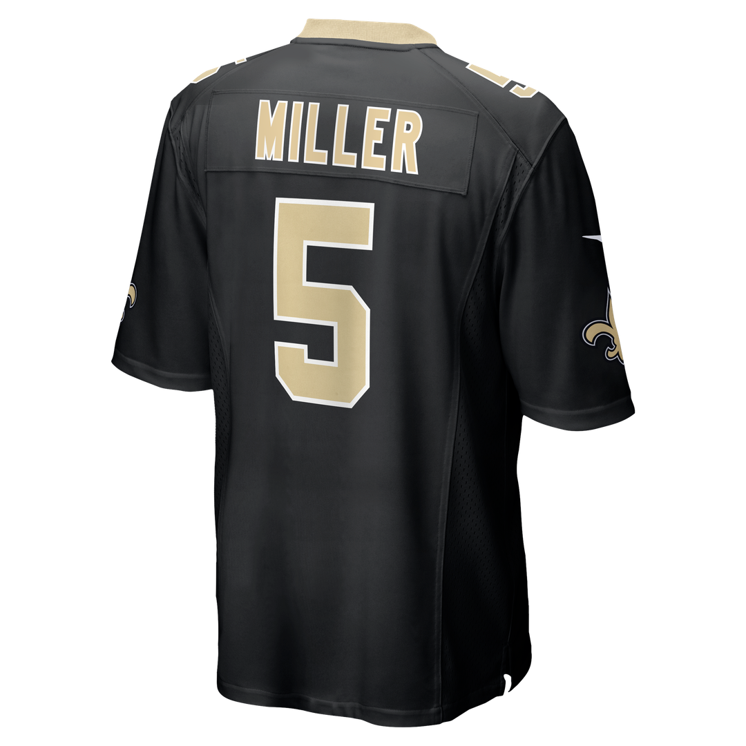 Kendre Miller New Orleans Saints Nike Team Game Jersey - Black Official NFL Team Apparel Football Fan Gear