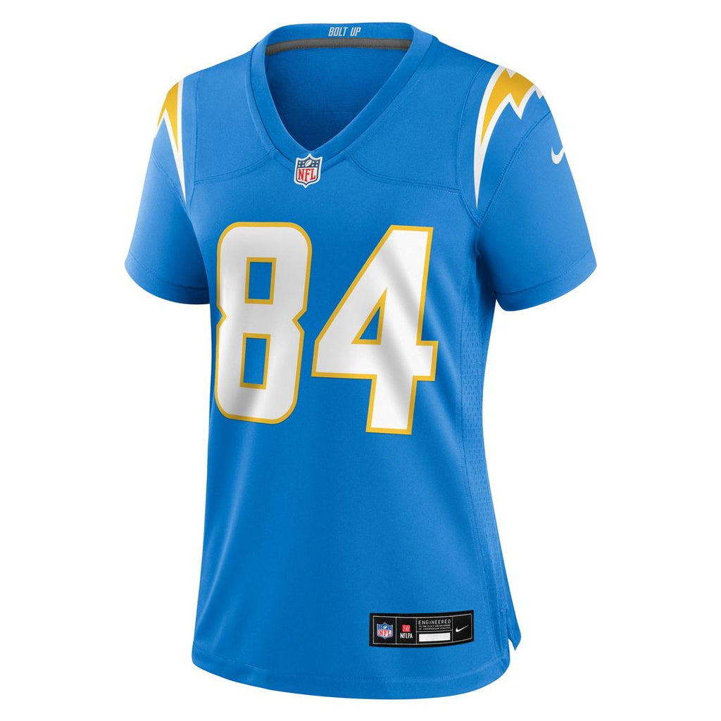 KeAndre Lambert-Smith Los Angeles Chargers Nike Women's Team Game Jersey - Powder Blue Official NFL Team Apparel Football Fan Gear