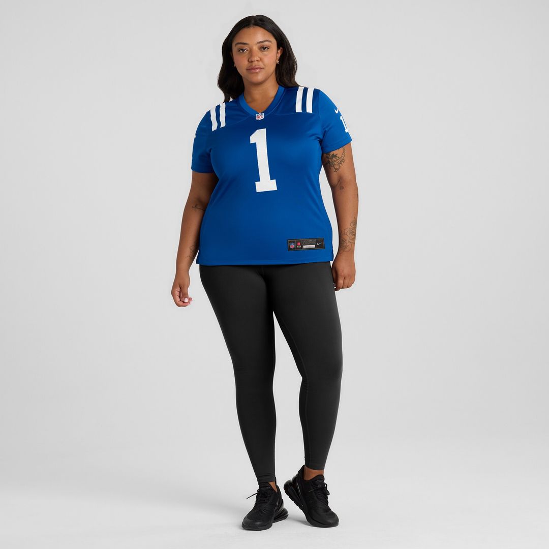Number 1 Bride Indianapolis Colts Nike Women's Game Jersey - Royal Official NFL Team Apparel Football Fan Gear