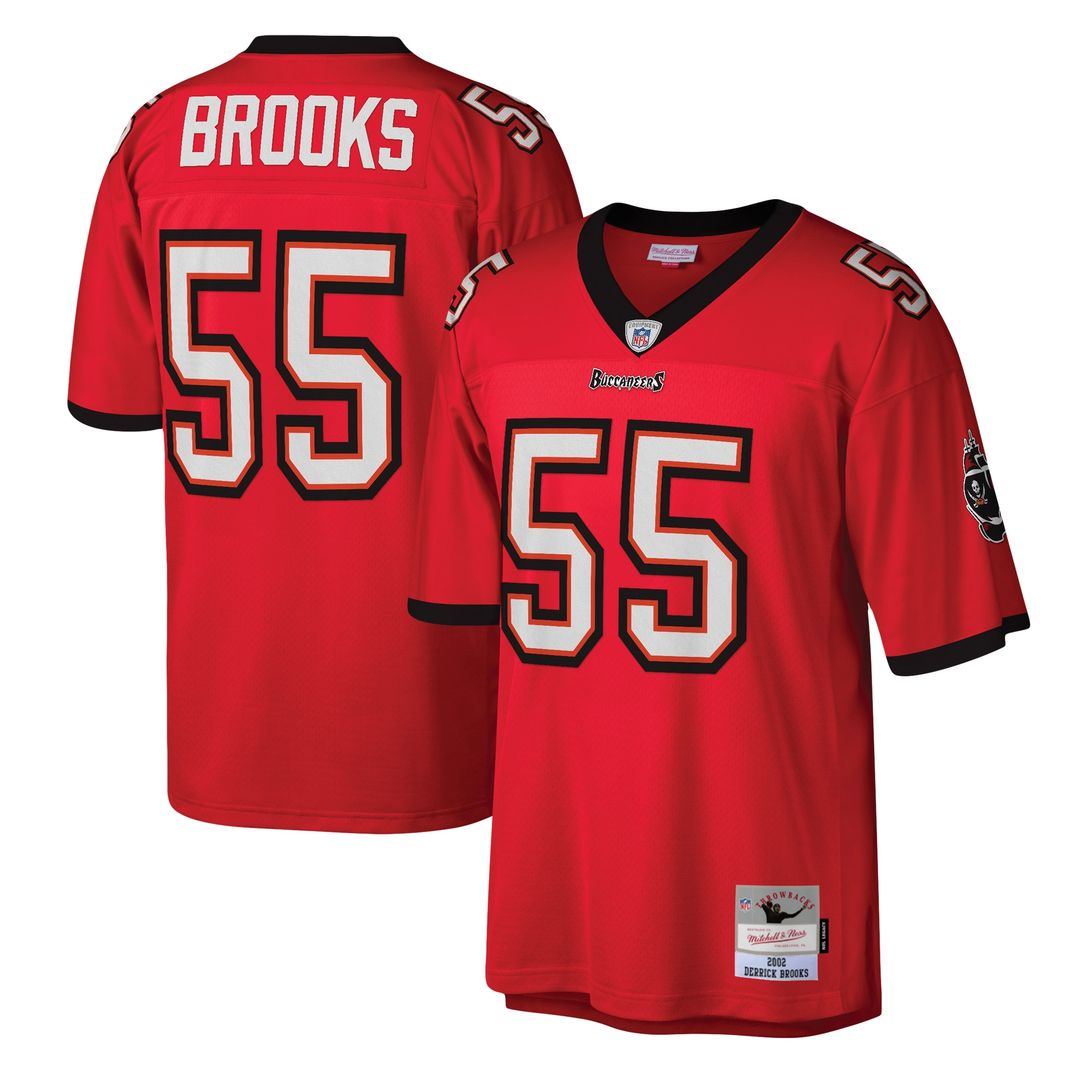 Derrick Brooks Tampa Bay Buccaneers Mitchell & Ness Legacy Replica Jersey - Red Official NFL Team Apparel Football Fan Gear