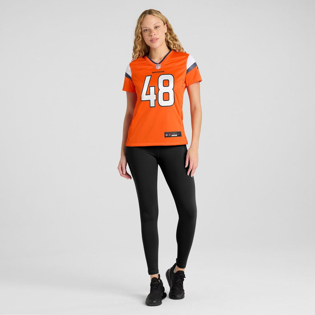 Mitchell Fraboni Denver Broncos Nike Women's Team Game Jersey - Orange Official NFL Team Apparel Football Fan Gear