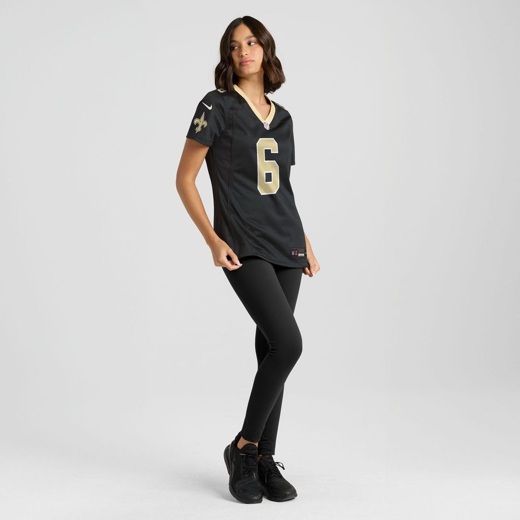 Tyler Shough New Orleans Saints Nike Women's Game Jersey - Black Official NFL Team Apparel Football Fan Gear