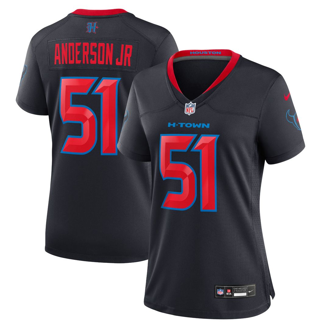 Will Anderson Jr. Houston Texans Nike Women's 2nd Alternate Game Jersey - Navy Official NFL Team Apparel Football Fan Gear