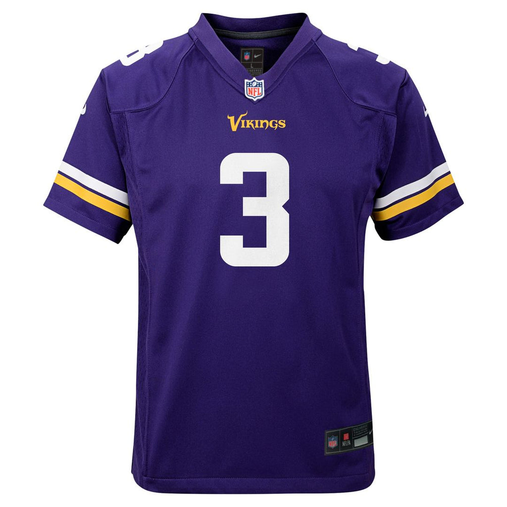 Jordan Addison Minnesota Vikings Nike Youth Game Jersey - White Official NFL Team Apparel Football Fan Gear