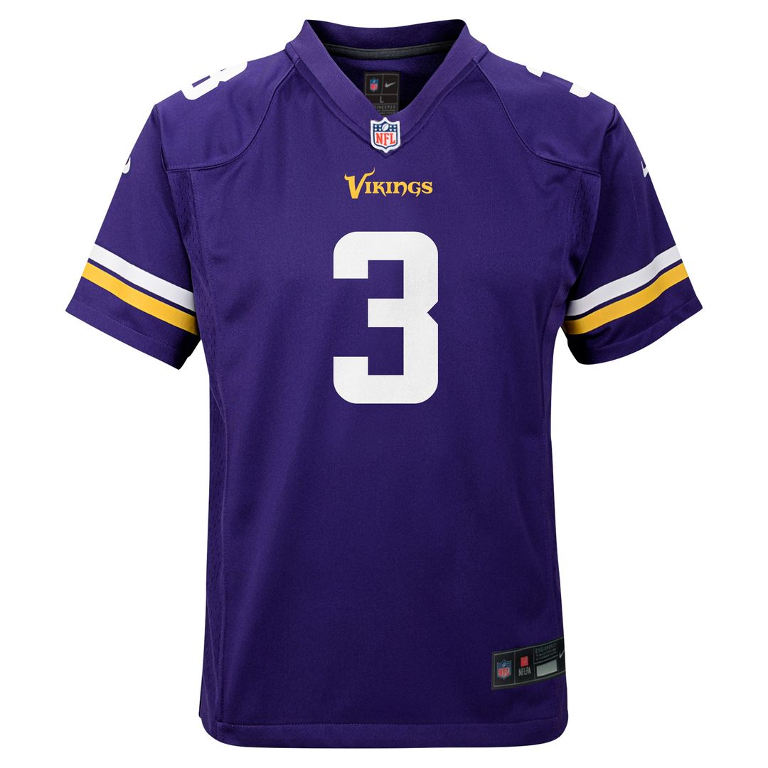 Jordan Addison Minnesota Vikings Nike Youth Game Jersey - White Official NFL Team Apparel Football Fan Gear