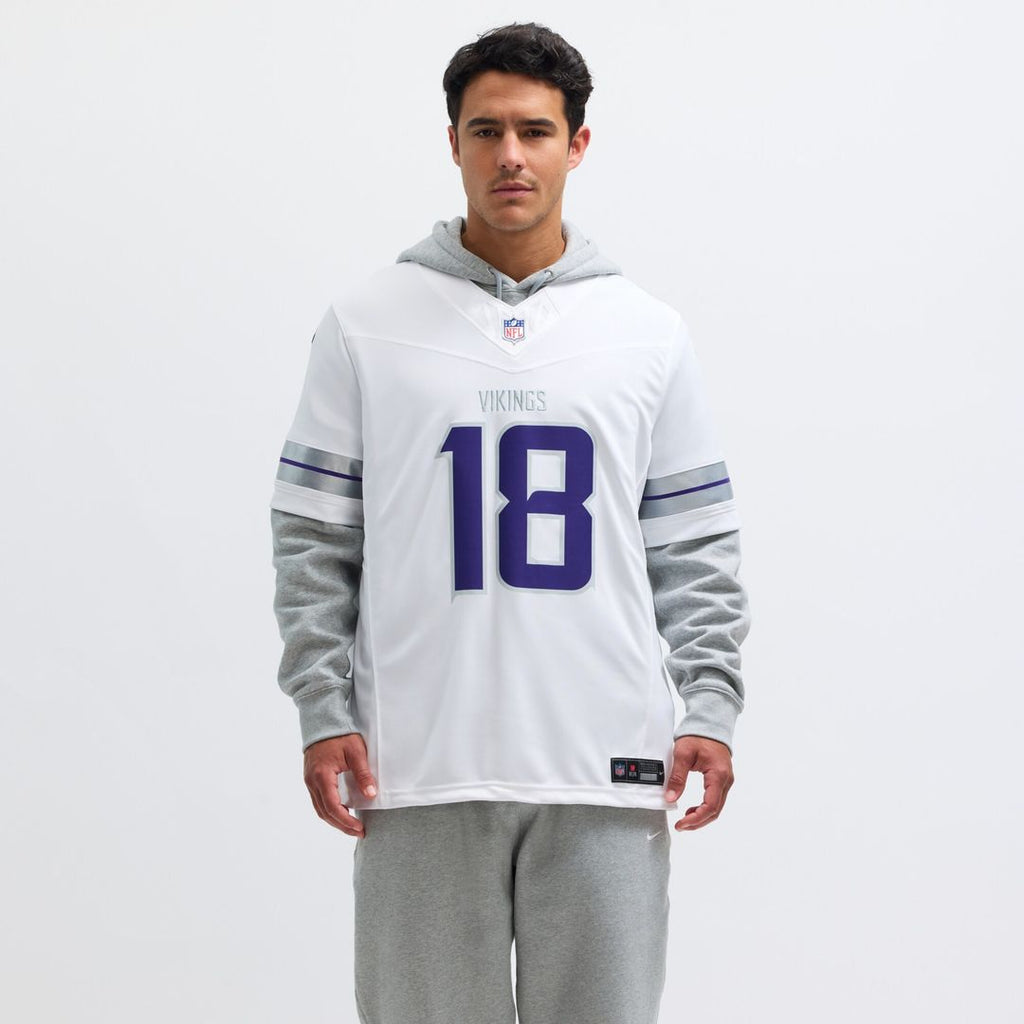 Justin Jefferson Minnesota Vikings Nike Alternate Vapor F.U.S.E. Limited Jersey - White Official NFL Team Apparel Football Fan Gear