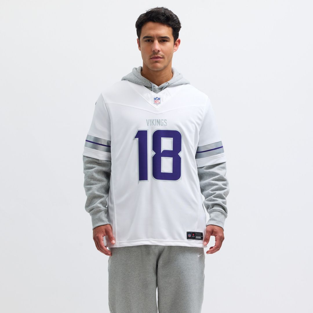 Justin Jefferson Minnesota Vikings Nike Alternate Vapor F.U.S.E. Limited Jersey - White Official NFL Team Apparel Football Fan Gear