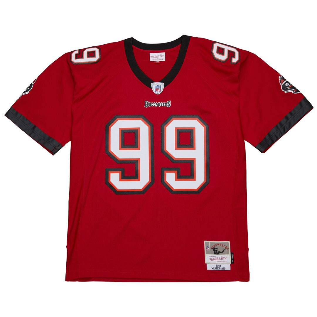 Warren Sapp Tampa Bay Buccaneers Mitchell & Ness 1995 Legacy Replica Jersey - Orange Official NFL Team Apparel Football Fan Gear