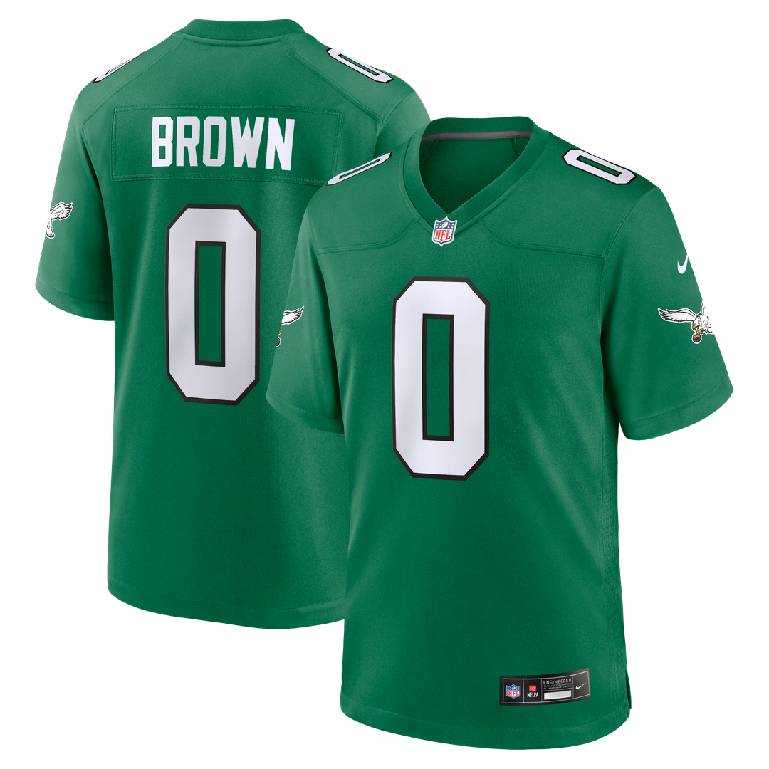 Marquise Brown Philadelphia Eagles Nike Alternate 2 Game Jersey - Kelly Green Official NFL Team Apparel Football Fan Gear