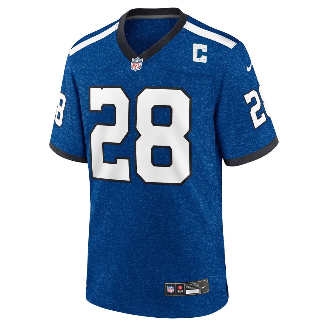 Jonathan Taylor Indianapolis Colts Nike Indiana Nights Alternate Game Jersey - Royal Official NFL Team Apparel Football Fan Gear