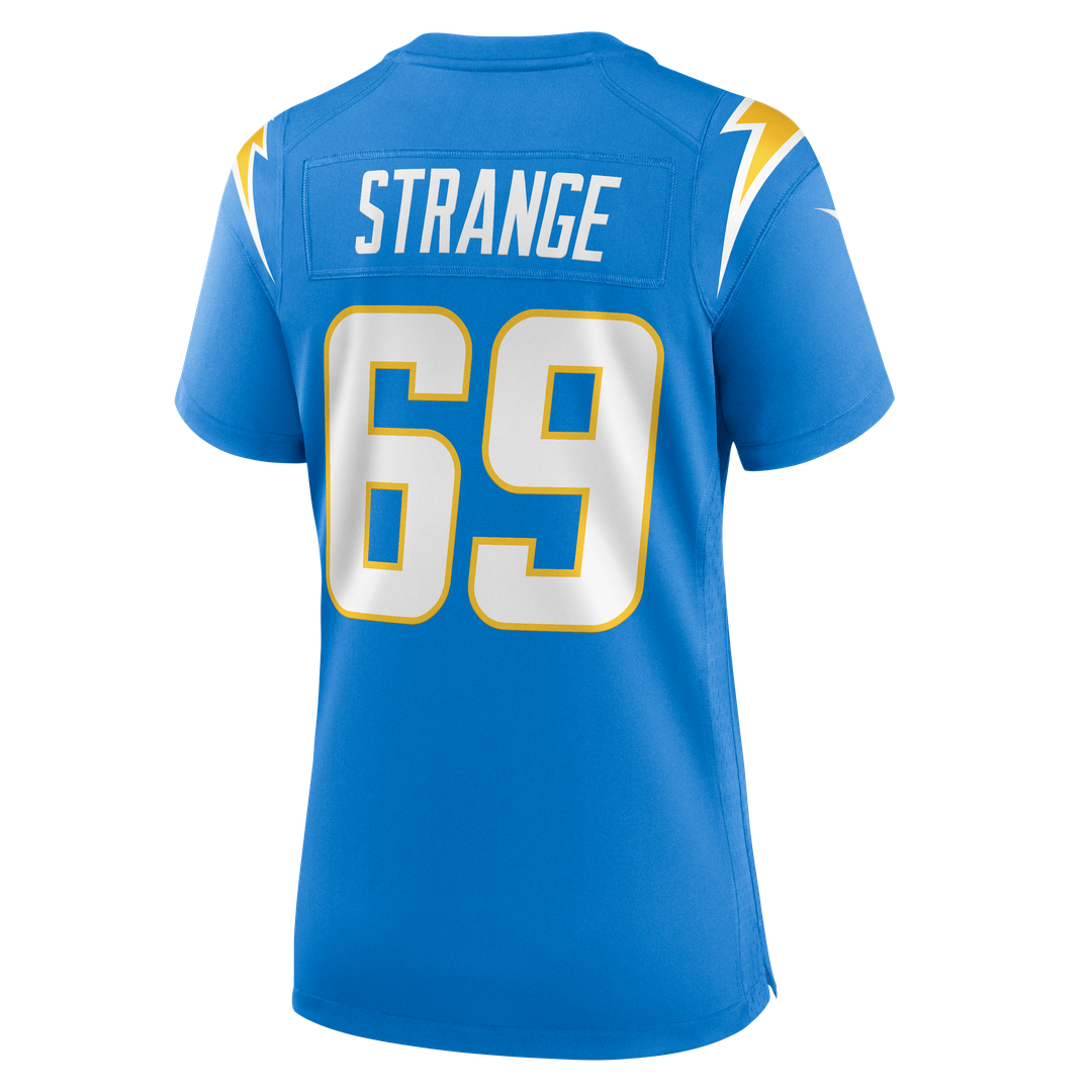 Cole Strange Los Angeles Chargers Nike Women's Team Game Jersey - Powder Blue Official NFL Team Apparel Football Fan Gear