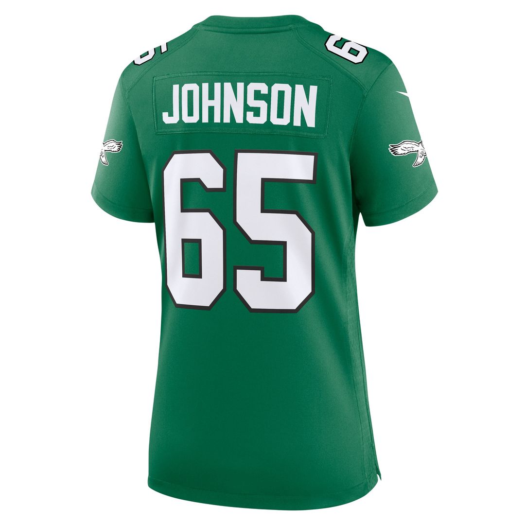 Lane Johnson Philadelphia Eagles Nike Women's Alternate Game Jersey - Kelly Green Official NFL Team Apparel Football Fan Gear