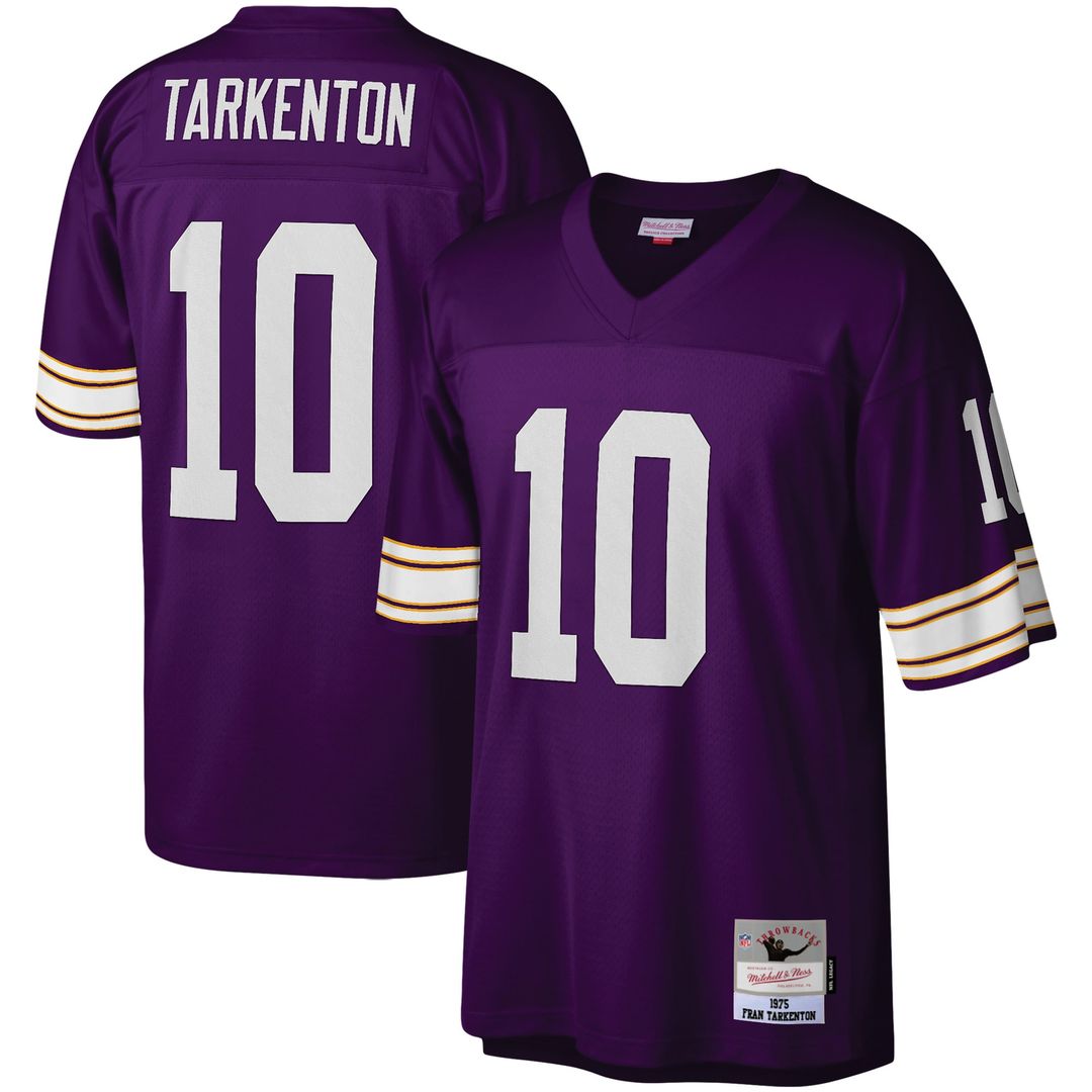 Fran Tarkenton Minnesota Vikings Mitchell & Ness Legacy Replica Jersey - Purple Official NFL Team Apparel Football Fan Gear