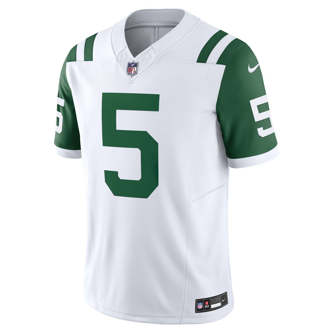 Garrett Wilson New York Jets Nike Classic Alternate Vapor F.U.S.E. Limited Jersey - White Official NFL Team Apparel Football Fan Gear