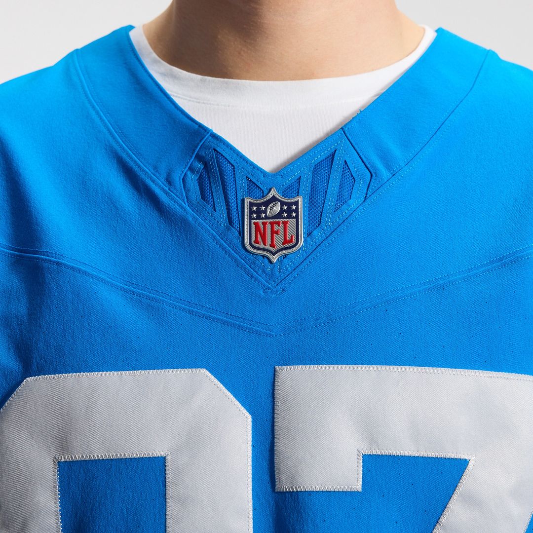 Aidan Hutchinson Detroit Lions Nike Alternate Vapor F.U.S.E. Elite Jersey - Blue Official NFL Team Apparel Football Fan Gear