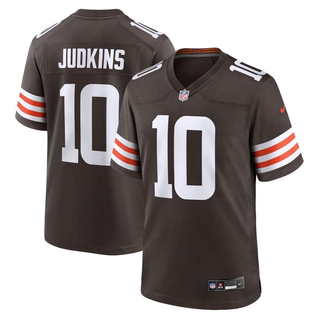 Quinshon Judkins Cleveland Browns Nike 2025 NFL Draft Game Jersey - Brown Official NFL Team Apparel Football Fan Gear