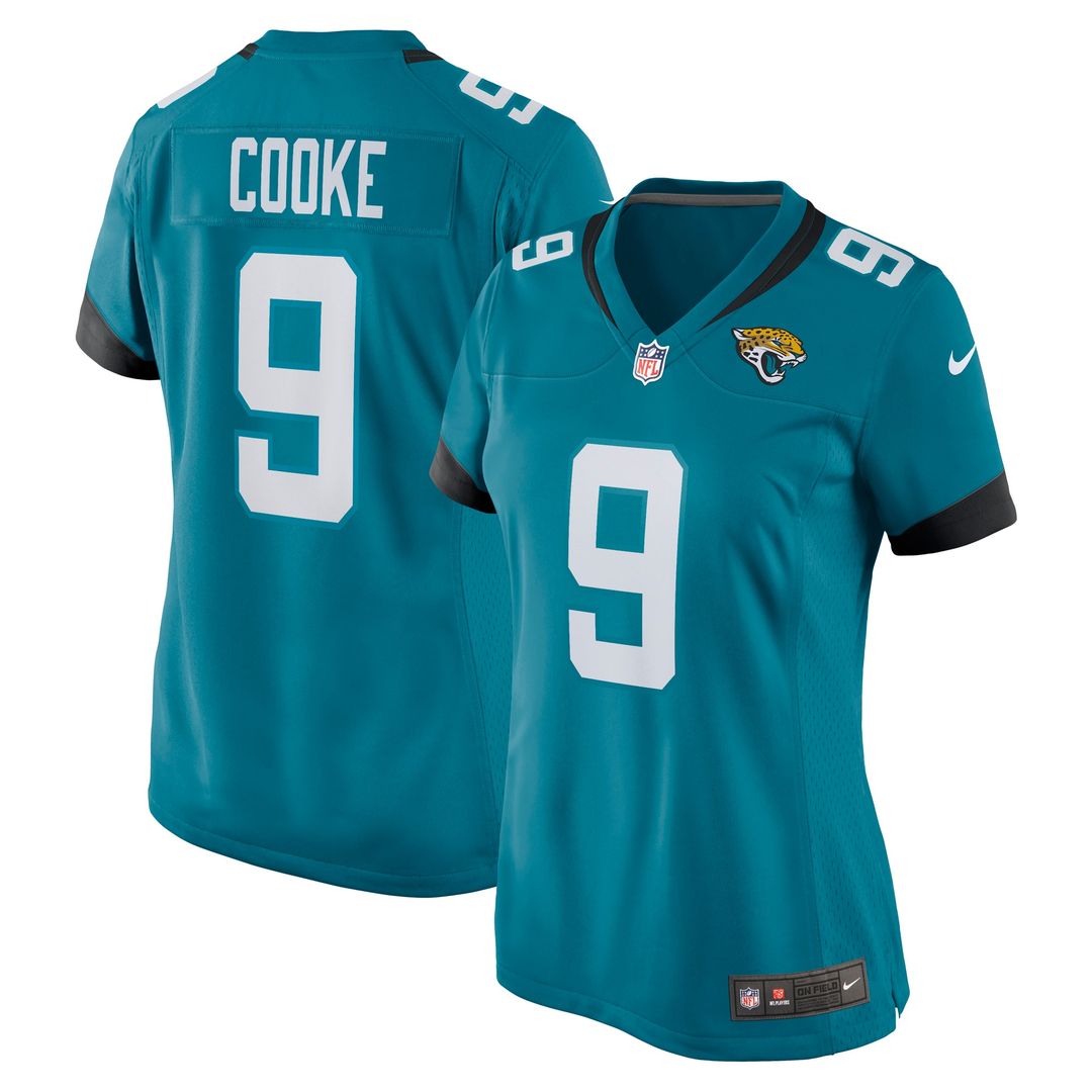 Logan Cooke Jacksonville Jaguars Nike Women's Game Jersey - Teal Official NFL Team Apparel Football Fan Gear