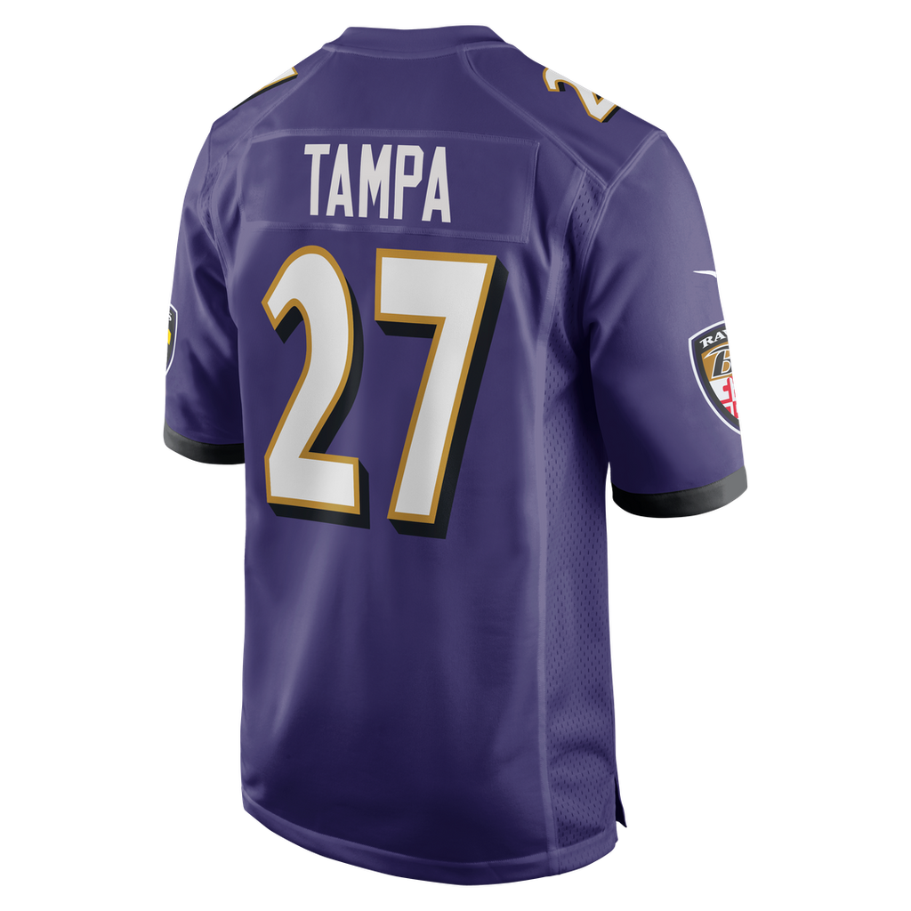T.J. Tampa Baltimore Ravens Nike Team Game Jersey - Purple Official NFL Team Apparel Football Fan Gear