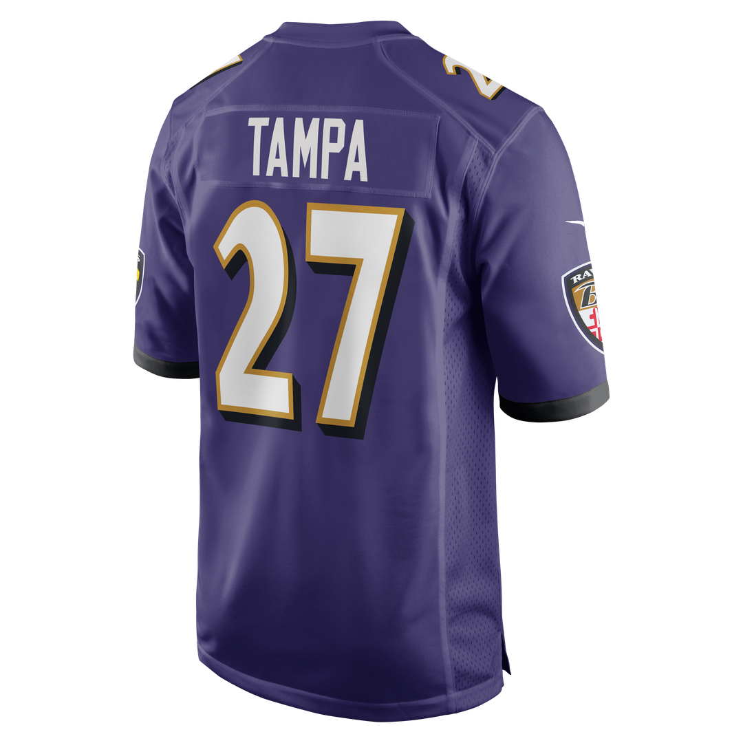 T.J. Tampa Baltimore Ravens Nike Team Game Jersey - Purple Official NFL Team Apparel Football Fan Gear