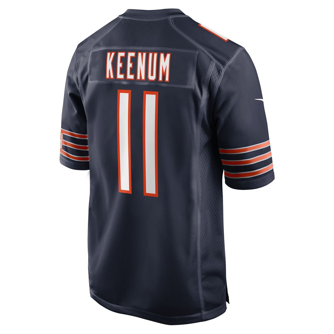 Case Keenum Chicago Bears Nike Team Game Jersey - Navy Official NFL Team Apparel Football Fan Gear