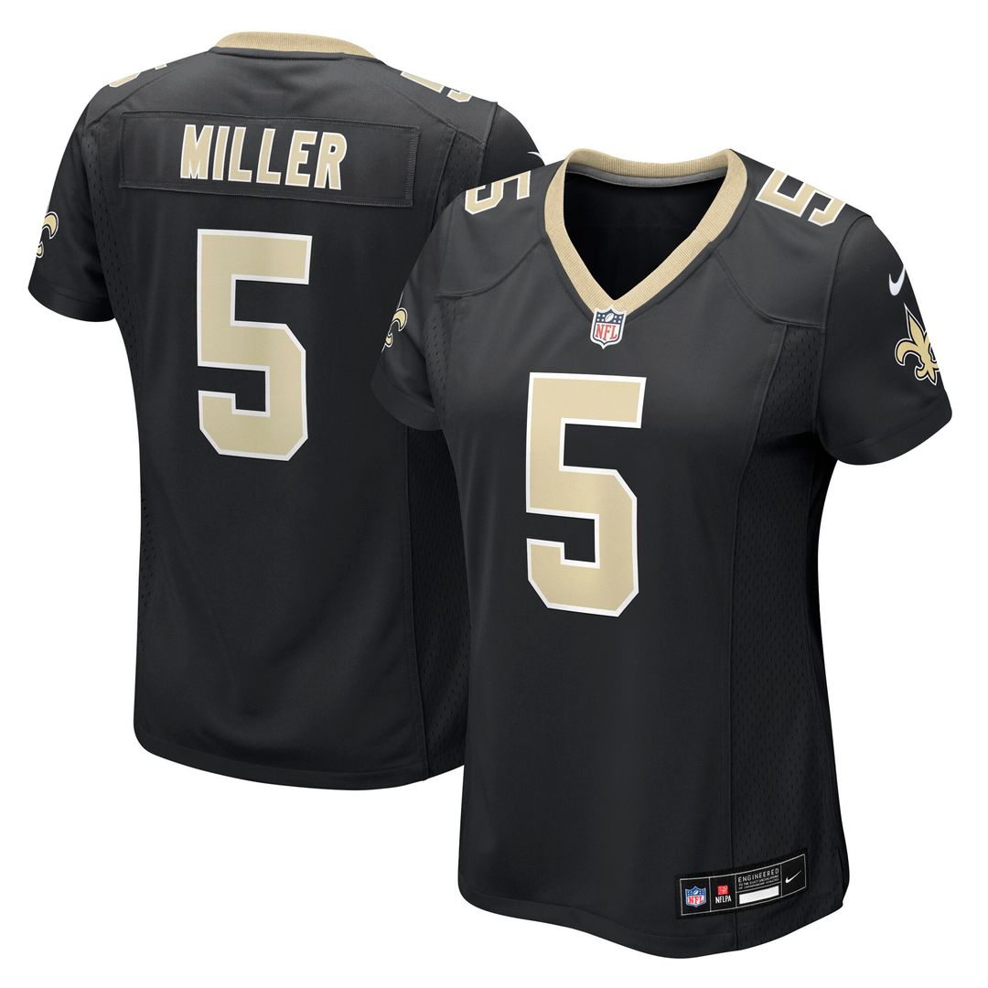Kendre Miller New Orleans Saints Nike Women's Team Game Jersey - Black Official NFL Team Apparel Football Fan Gear