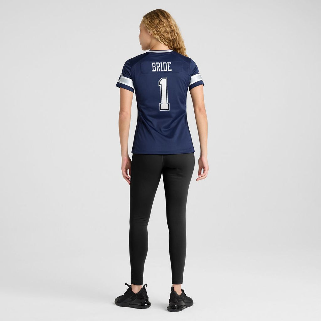 Number 1 Bride Dallas Cowboys Nike Women's Game Jersey - Navy Official NFL Team Apparel Football Fan Gear