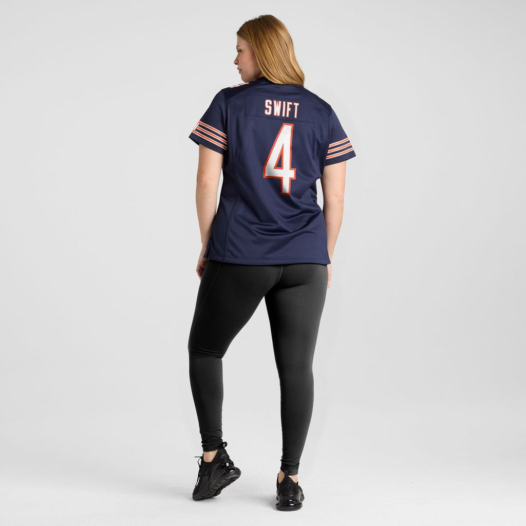 D'Andre Swift Chicago Bears Nike Women's Game Jersey - Navy Official NFL Team Apparel Football Fan Gear