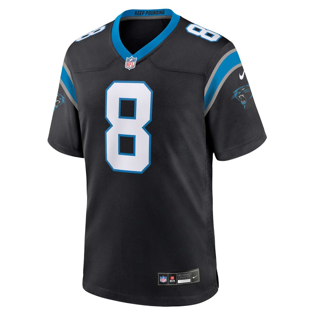 Jaycee Horn Carolina Panthers Nike Game Jersey - Black Official NFL Team Apparel Football Fan Gear