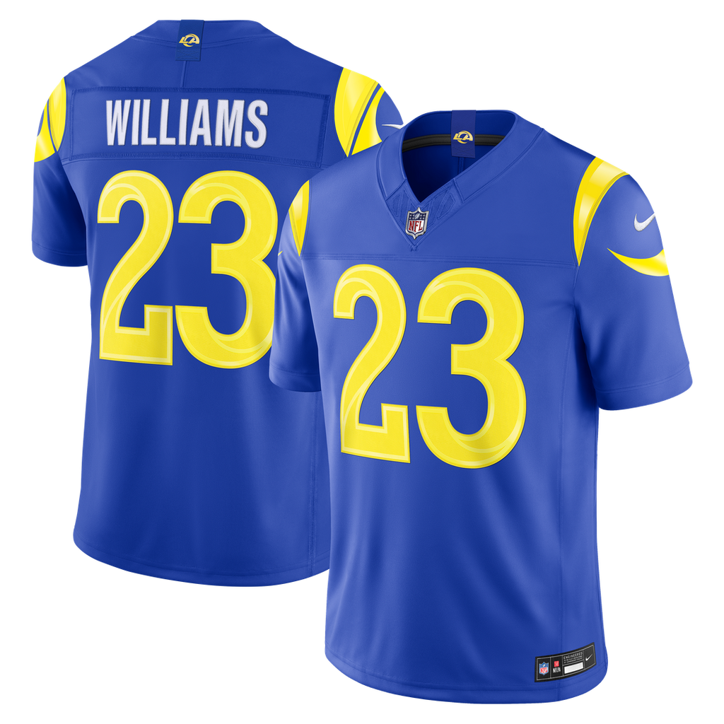Kyren Williams Los Angeles Rams Nike Vapor F.U.S.E. Stitched Limited Jersey - Royal Official NFL Team Apparel Football Fan Gear