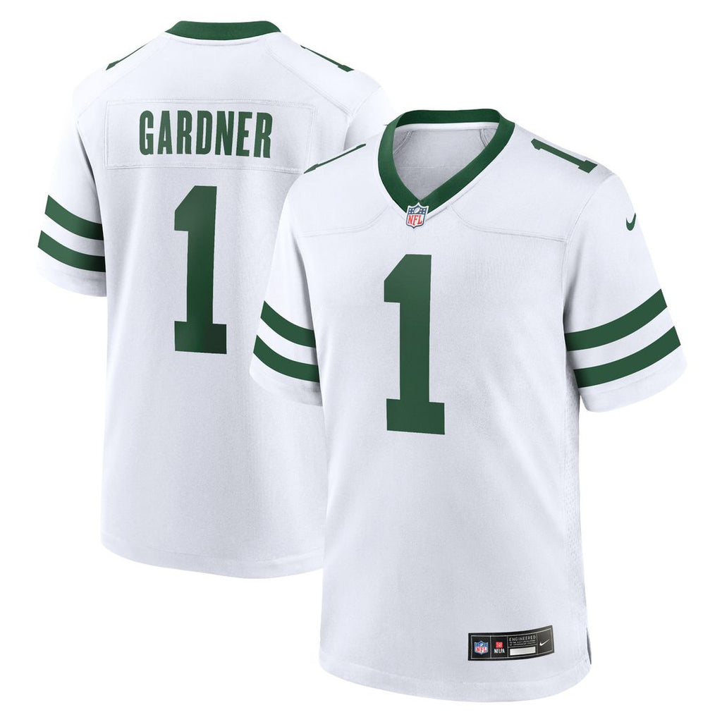 Ahmad Sauce Gardner New York Jets Nike Game Jersey - Legacy White Official NFL Team Apparel Football Fan Gear