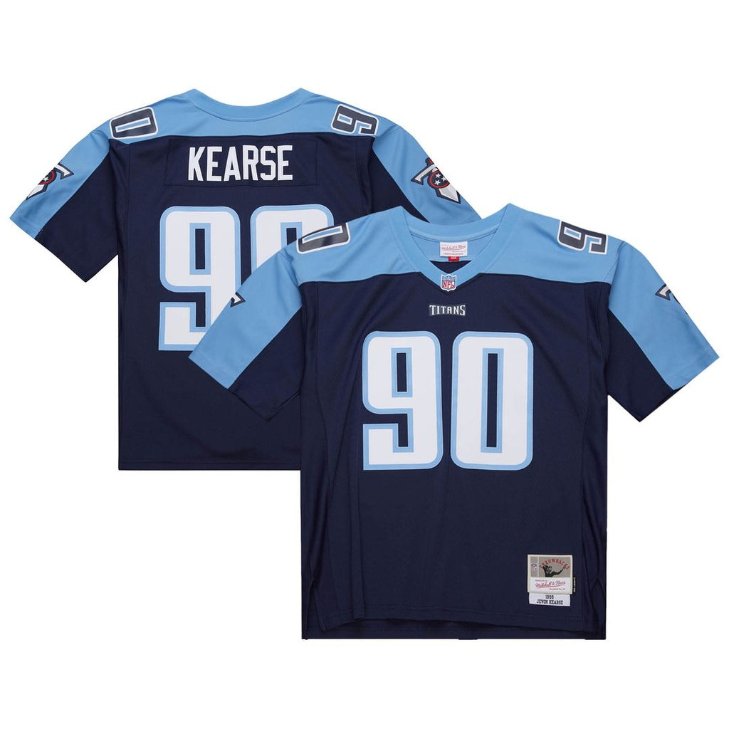 Jevon Kearse Tennessee Titans Mitchell & Ness 1999 Legacy Replica Jersey - Navy Official NFL Team Apparel Football Fan Gear