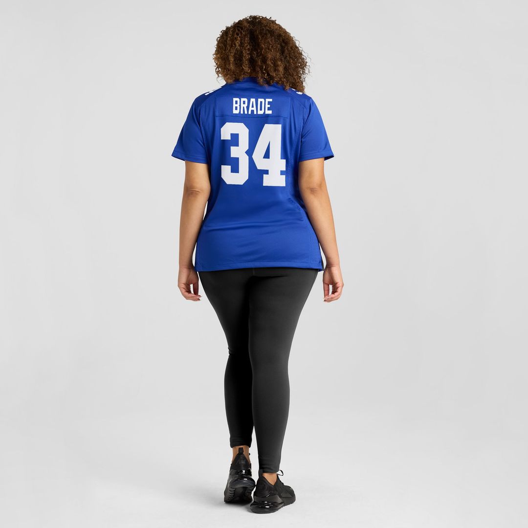 Beau Brade New York Giants Nike Women's Team Game Jersey - Royal Official NFL Team Apparel Football Fan Gear
