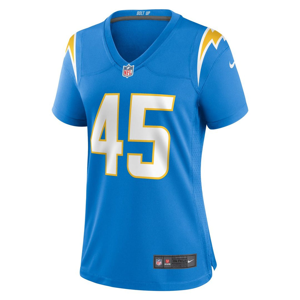 Tuli Tuipulotu Los Angeles Chargers Nike Women's Team Game Jersey - Powder Blue Official NFL Team Apparel Football Fan Gear