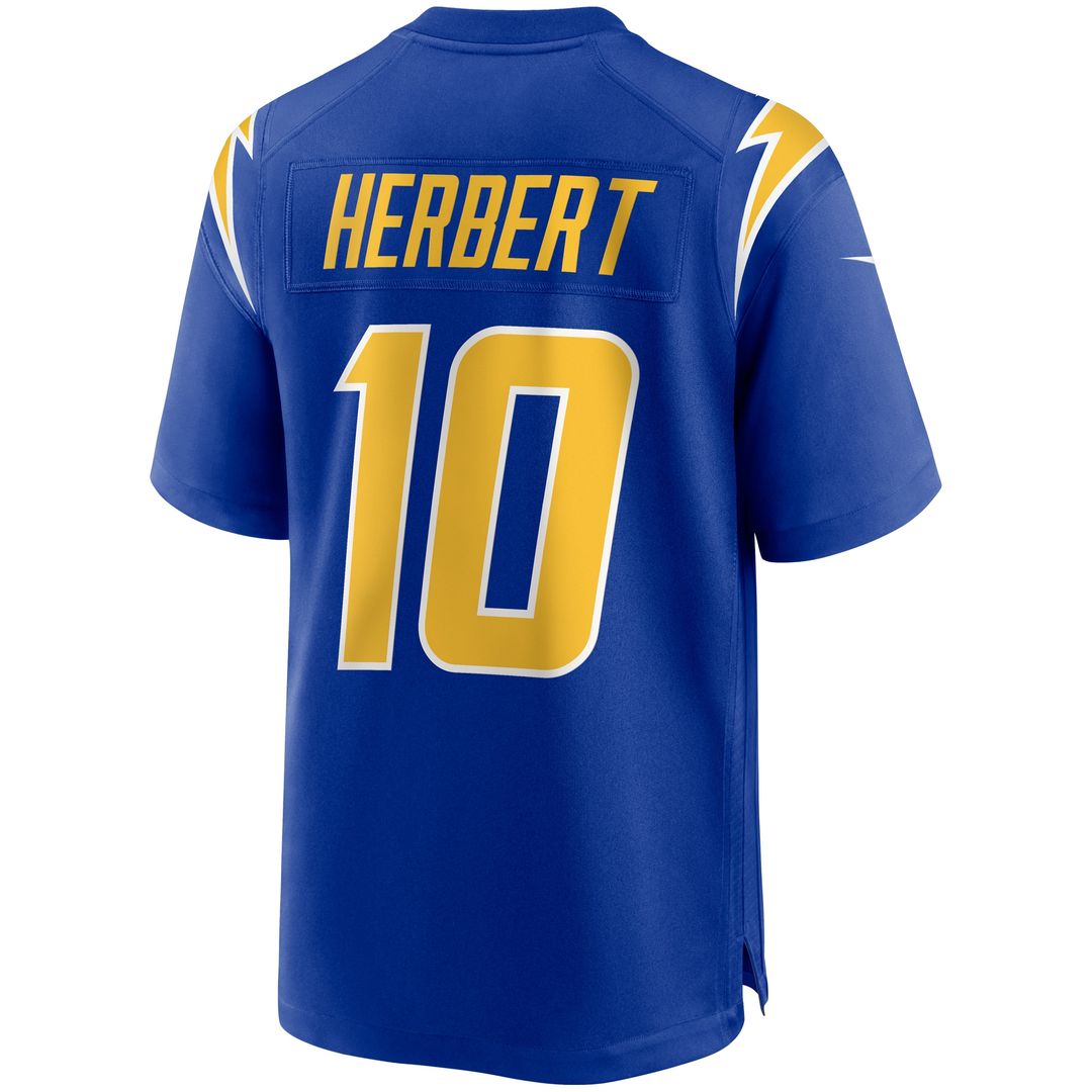 Justin Herbert Los Angeles Chargers Nike Alternate Game Jersey - Royal Official NFL Team Apparel Football Fan Gear