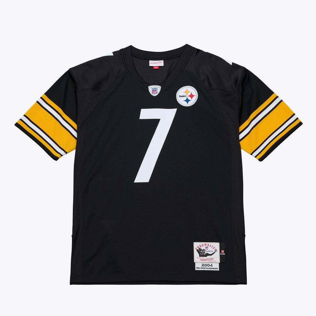 Ben Roethlisberger Pittsburgh Steelers Mitchell & Ness 2004 Authentic Throwback Jersey - Black Official NFL Team Apparel Football Fan Gear