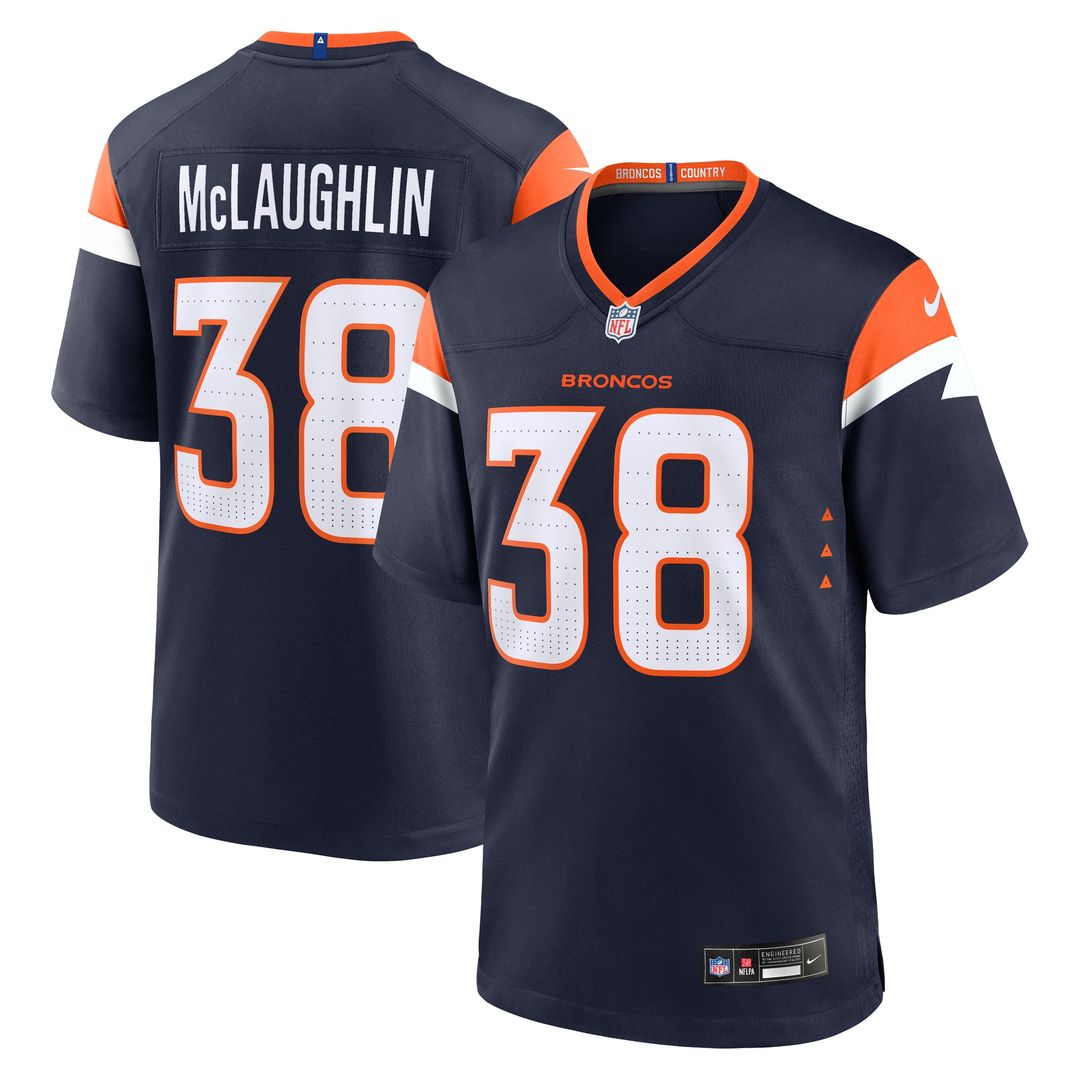 Jaleel McLaughlin Denver Broncos Nike Team Game Jersey - Orange Official NFL Team Apparel Football Fan Gear
