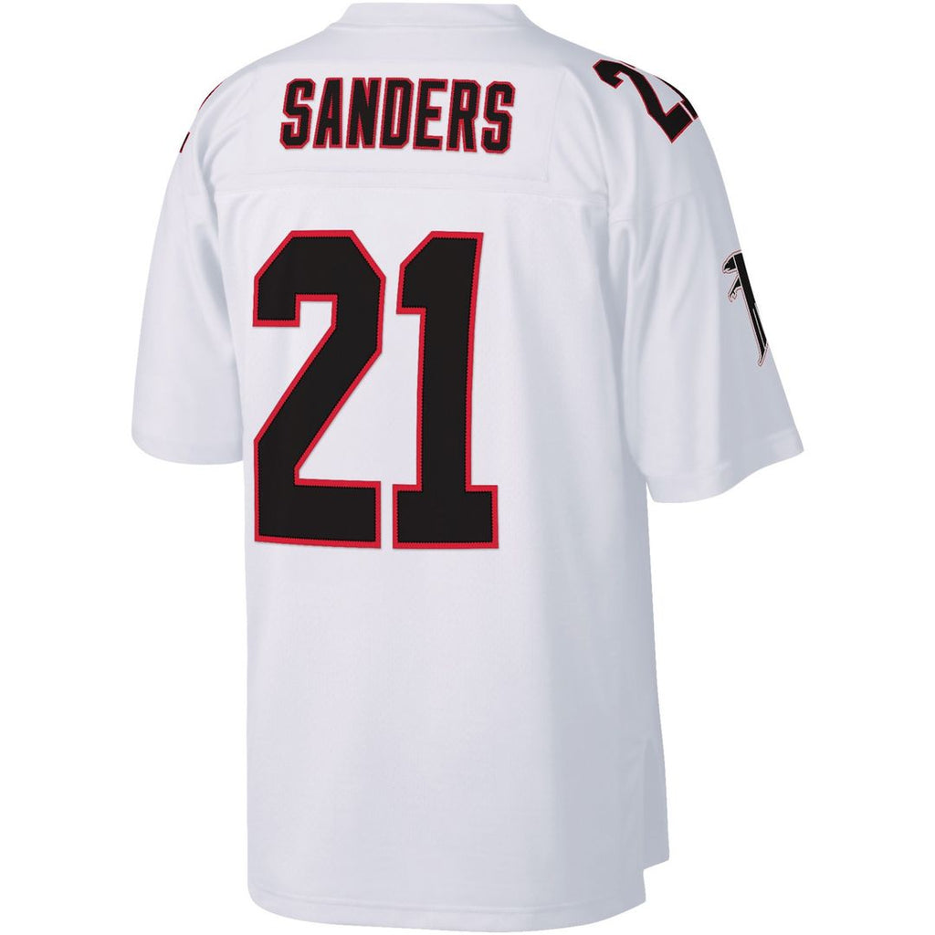 Deion Sanders Atlanta Falcons Mitchell & Ness Legacy Replica Jersey - White Official NFL Team Apparel Football Fan Gear
